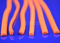 Orange Silicone Sponge Rubber Strips Low Protein Adhesion Platinum Catalytic